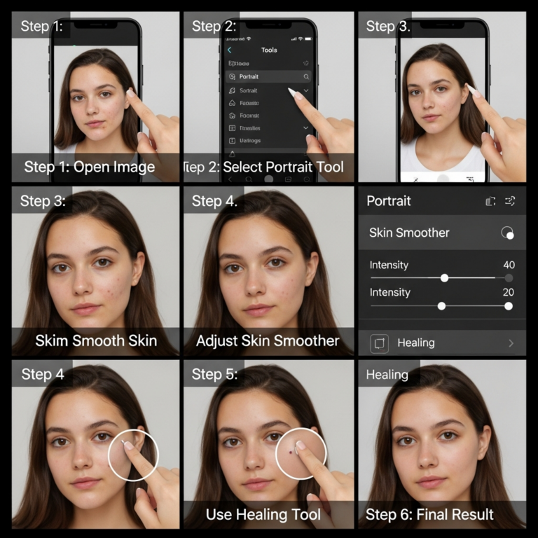 How to Retouch Skin in Snapseed