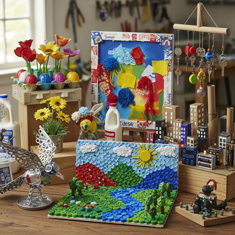 Creative Art Ideas Using Recycled Materials