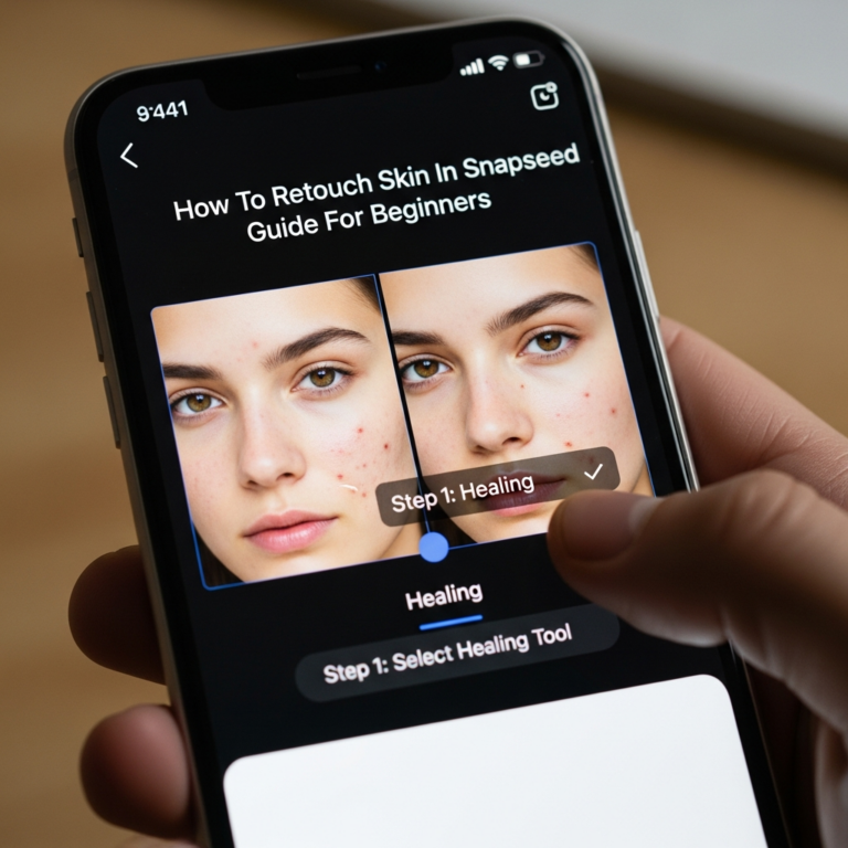 How To Retouch Skin In Snapseed Guide For Beginners