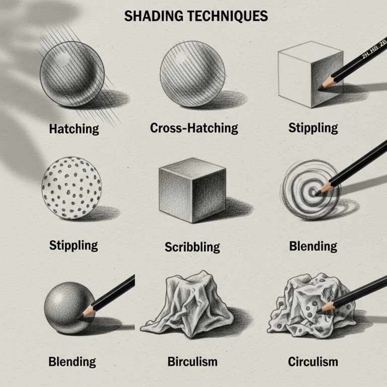 Shading Techniques For Drawing Guide For Beginners