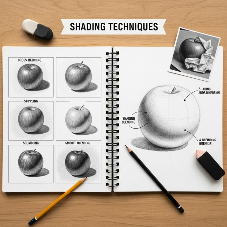 Shading Techniques For Drawing Guide For Beginners